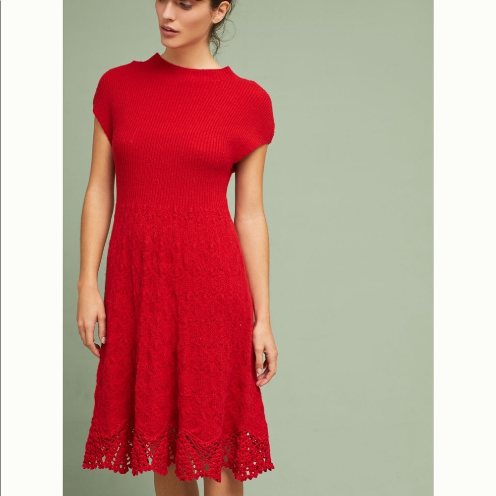 Anthropologie Oda Sweater Dress Sz L NWT